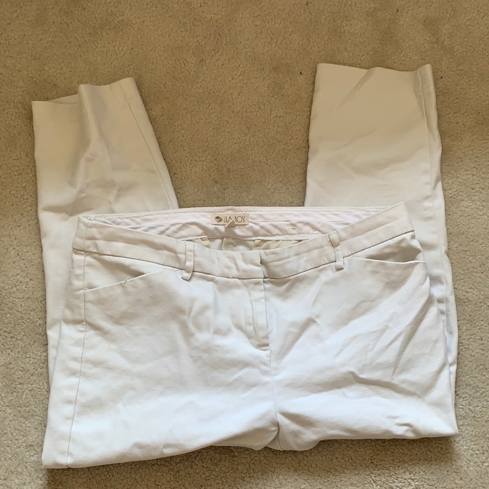 Cropped Cream Colored Trousers